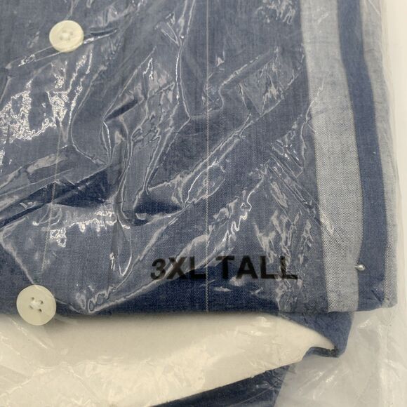 Arrow Mens Button Down Shirt Arrow 3XL Big & Tall Check Plaid Chest Pocket - Picture 3 of 4